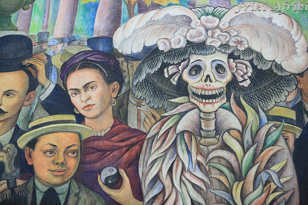 Fragment - Frida, Diego jako chłopiec i La Calavera Catarina